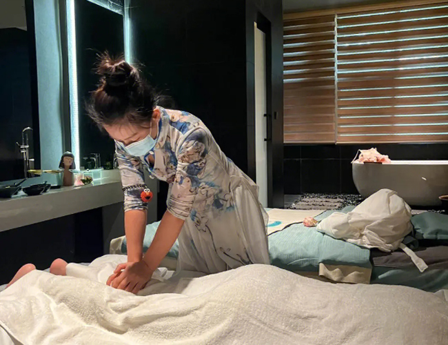 谧寻阁的按摩一角